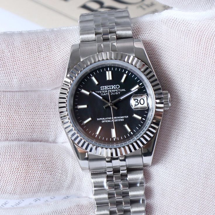 Seiko Datejust Mod Classic Black