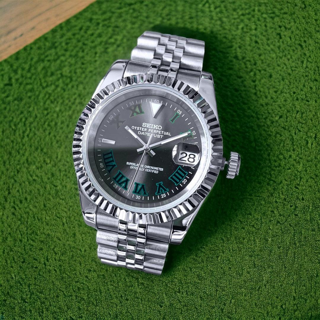 Seiko Datejust Mod - Wimbledon Silver