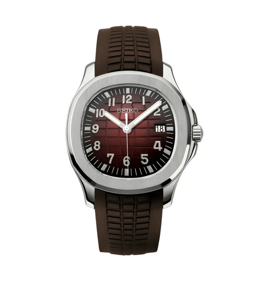 Seiko Aquanaut Mod Silver - Chocolate