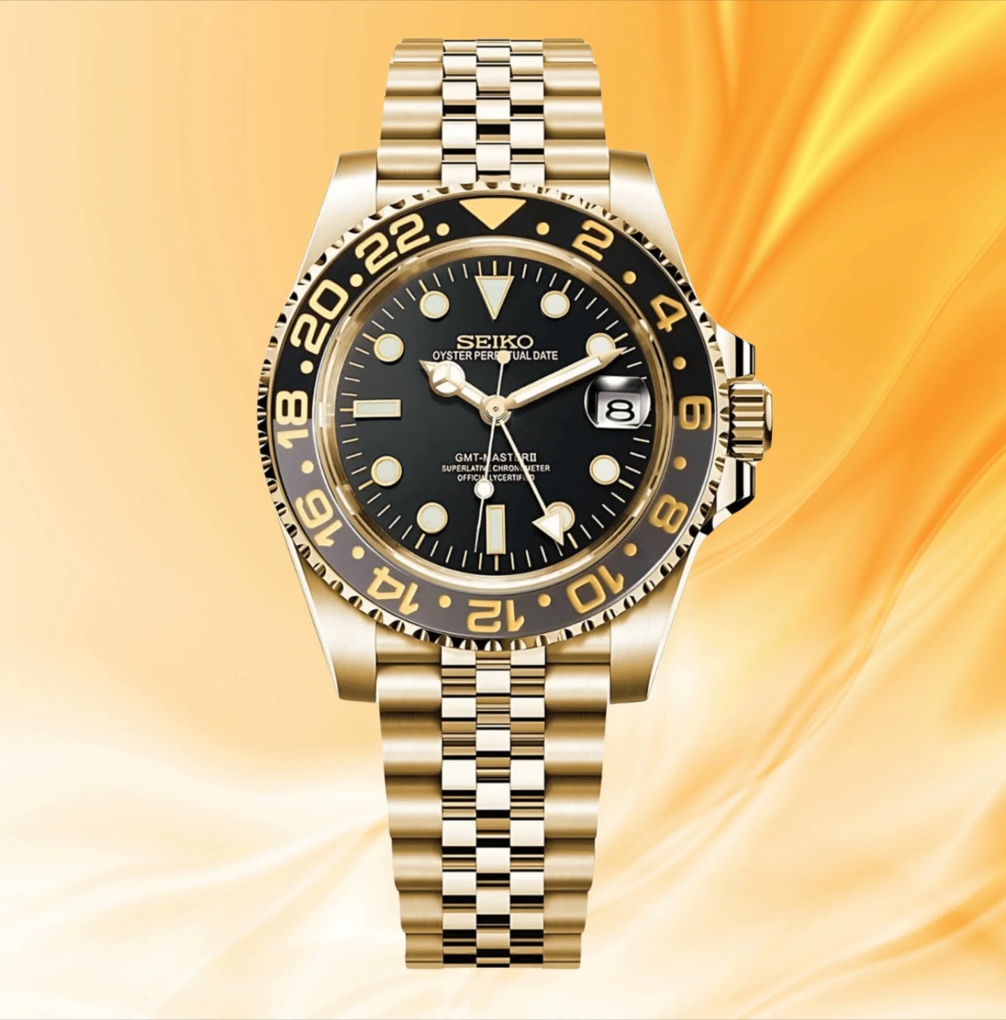 Seiko GMT Mod Gold