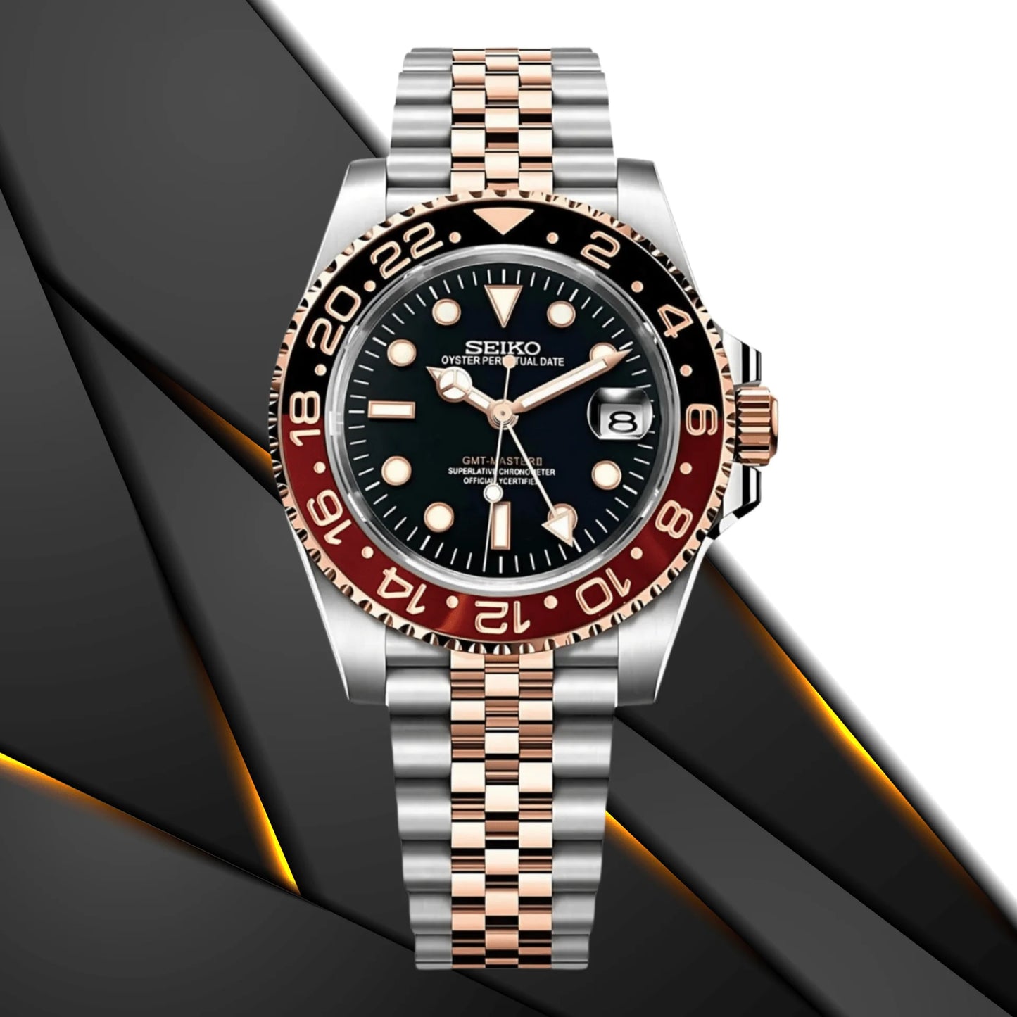 Seiko GMT Mod Two Tone
