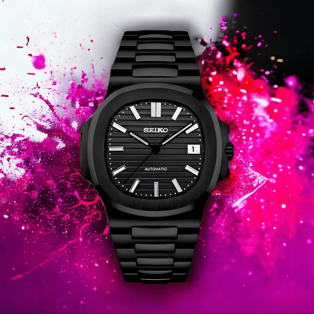 Seiko Nautilus Mod Silver - Phantom Black