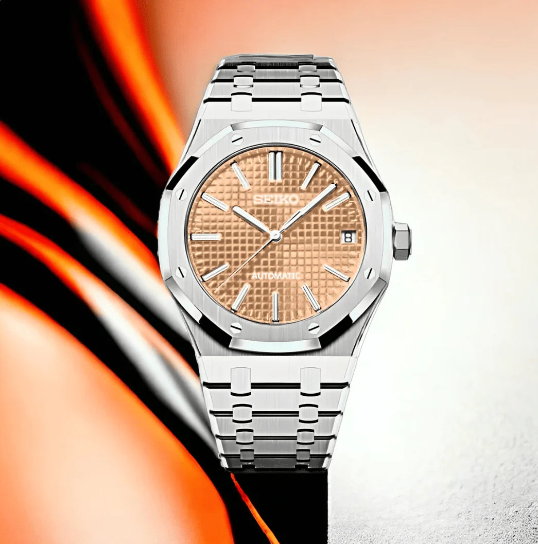Seiko Royal Oak Mod - Champagne Rose^'