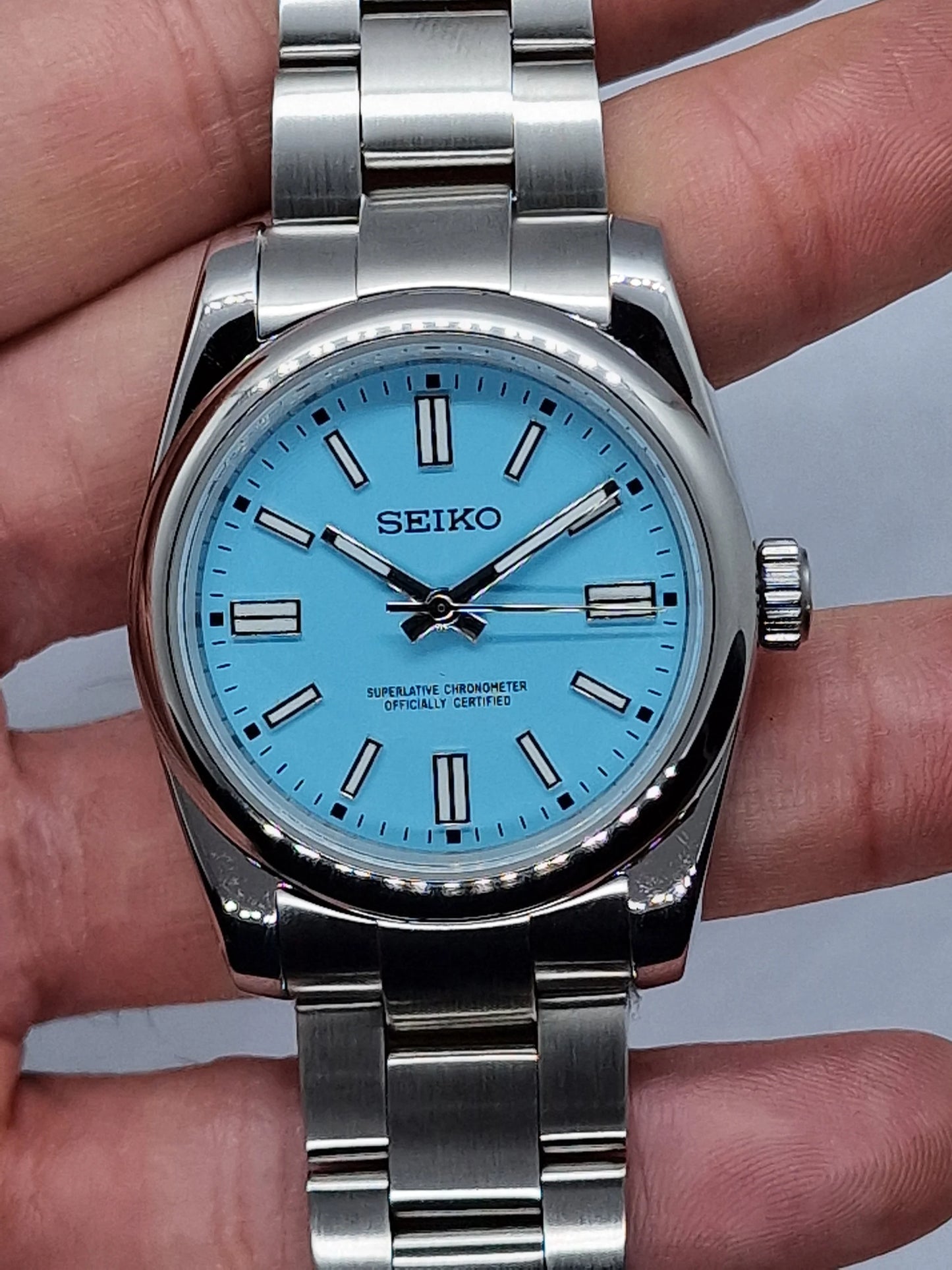 Seiko Oyster Perpetual Mod - Blue