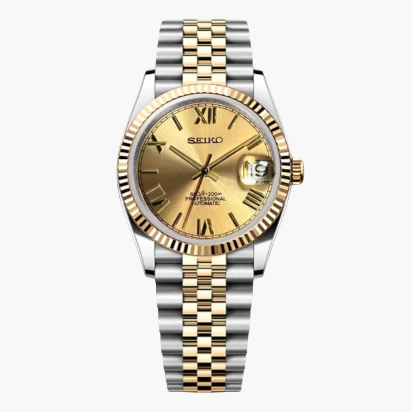 Seiko Datejust Mod Two Tone - Gold