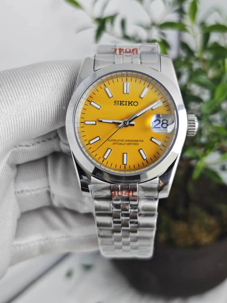 Seiko Oyster Perpetual Mod - Yellow