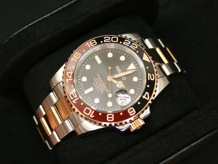 Seiko Submariner Mod Two Tone - Rose Gold & Silver