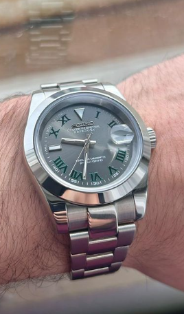 Seiko Datejust Mod - Wimbledon Silver