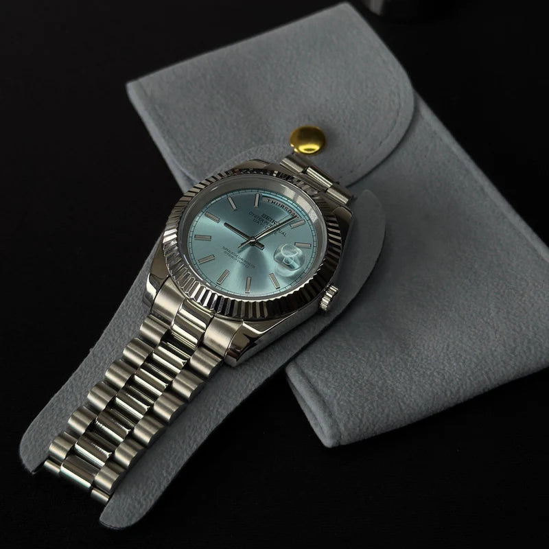 Seiko Day-Date Mod - Tiffany Blue