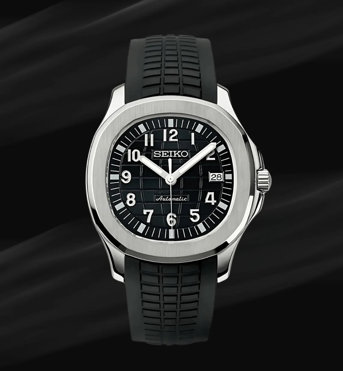 Seiko Aquanaut Mod Silver - Black