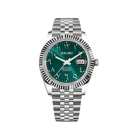 Seiko Mod Arabic Dial - Crystal Green