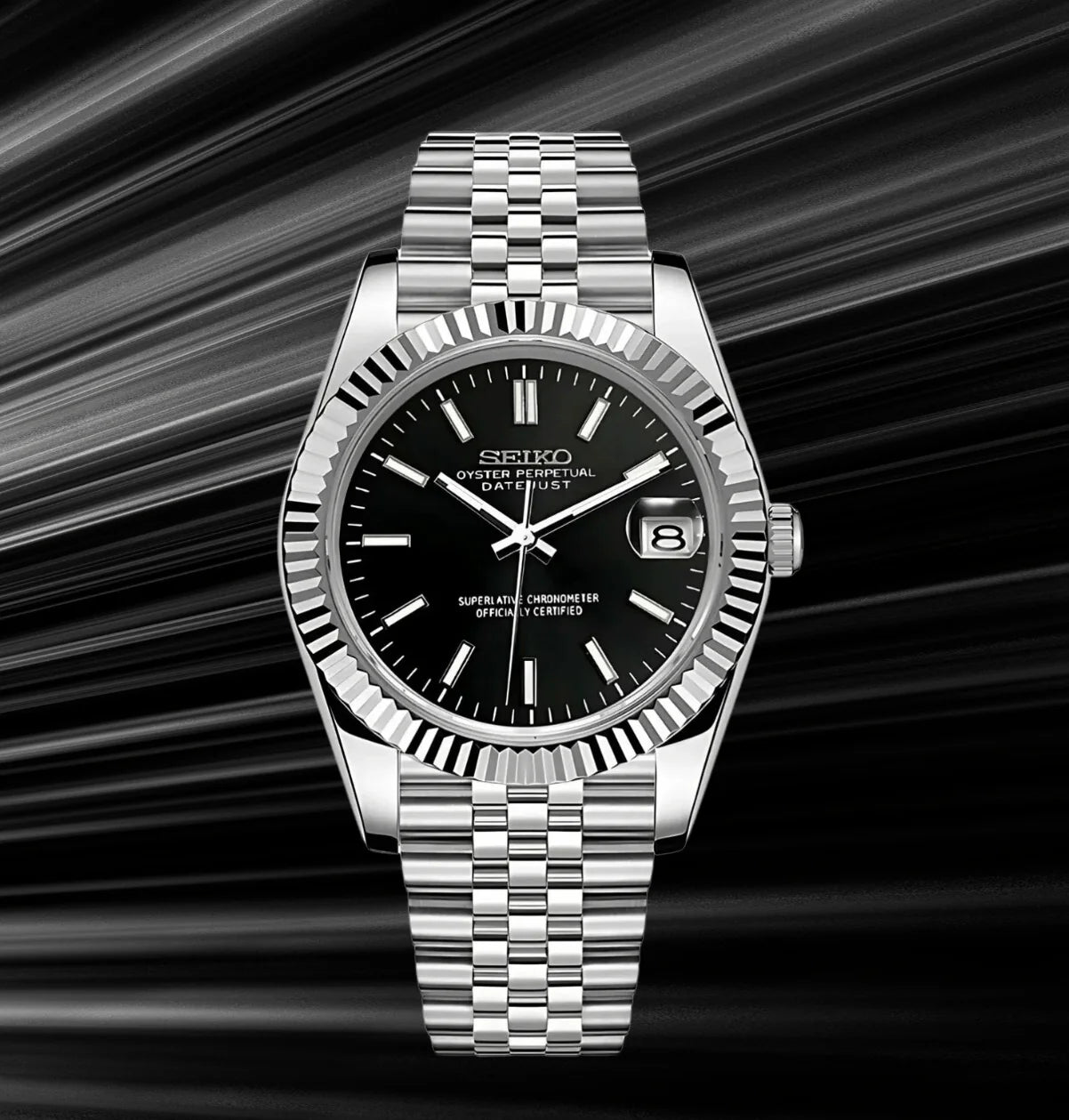 Seiko Datejust Mod Classic Black