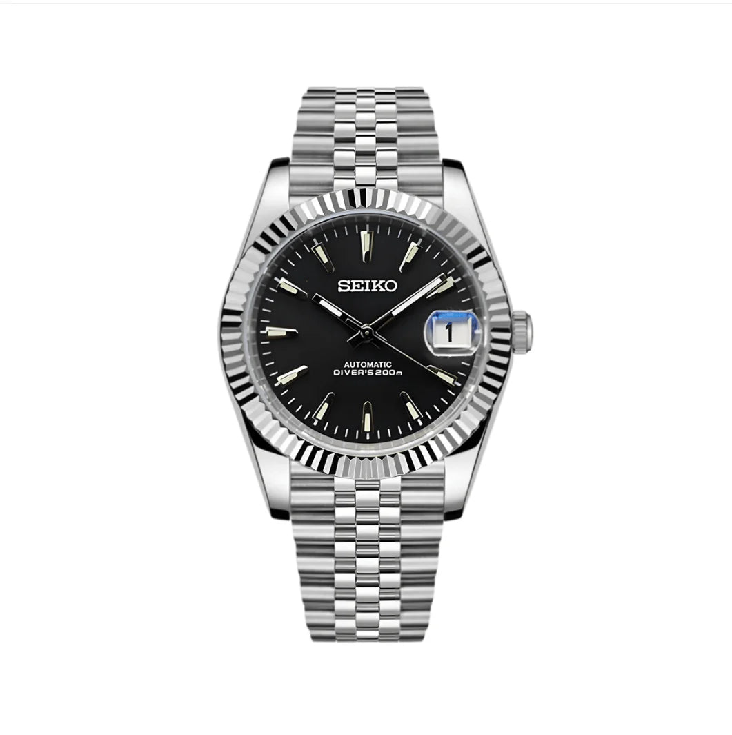 Seiko Datejust Mod - Black Infinity