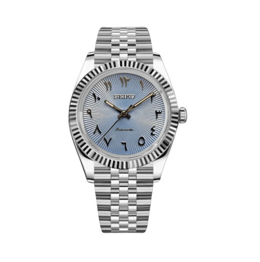 Arabic Textured Dial Ice Blue
