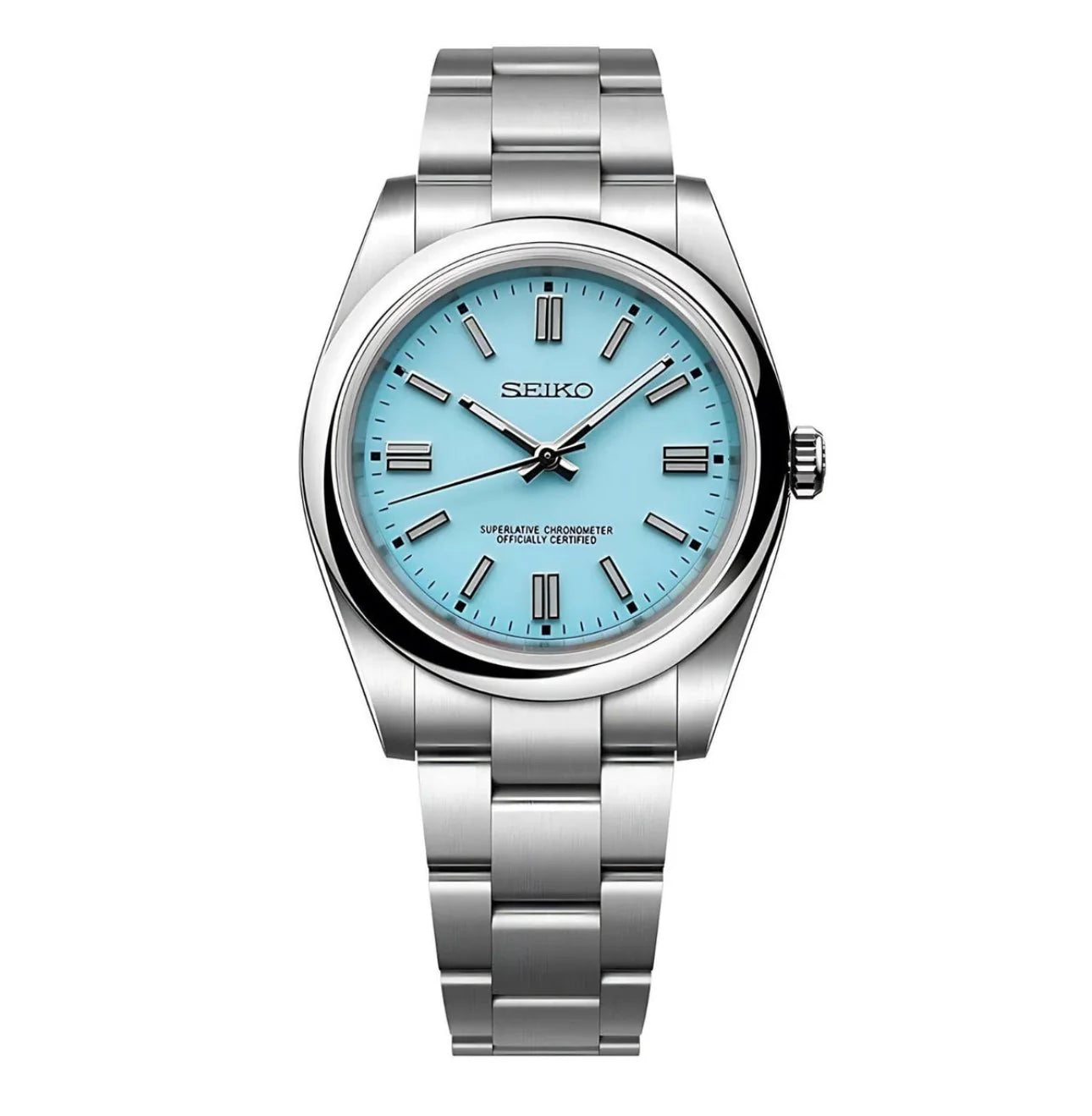 Seiko Oyster Perpetual Mod - Ice Blue