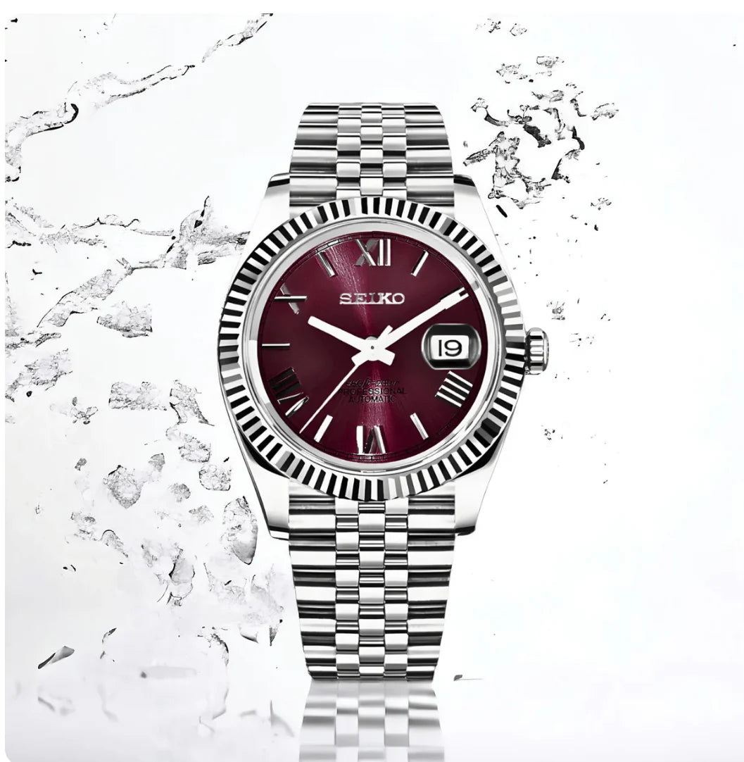 Seiko Datejust Mod - Roman Purple