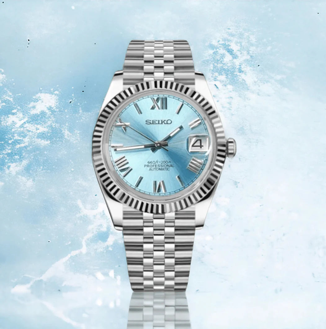 Seiko Datejust Mod Tiffany Blue Roman