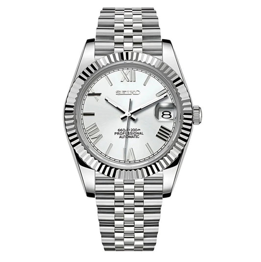 Seiko Datejust Mod White Roman