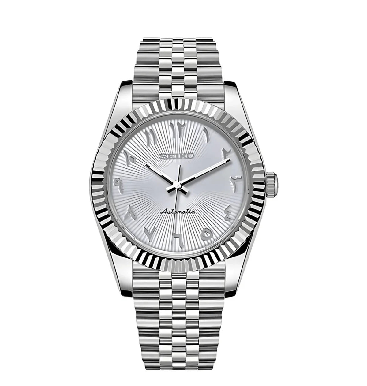 Seiko Mod Arabic Dial Textured - White