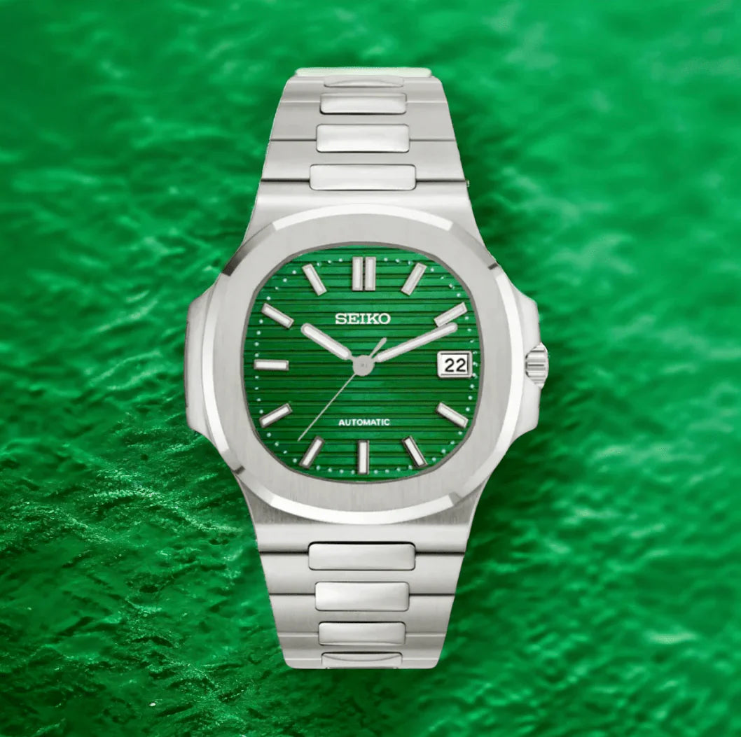 Seiko Nautilus Mod Silver - Green