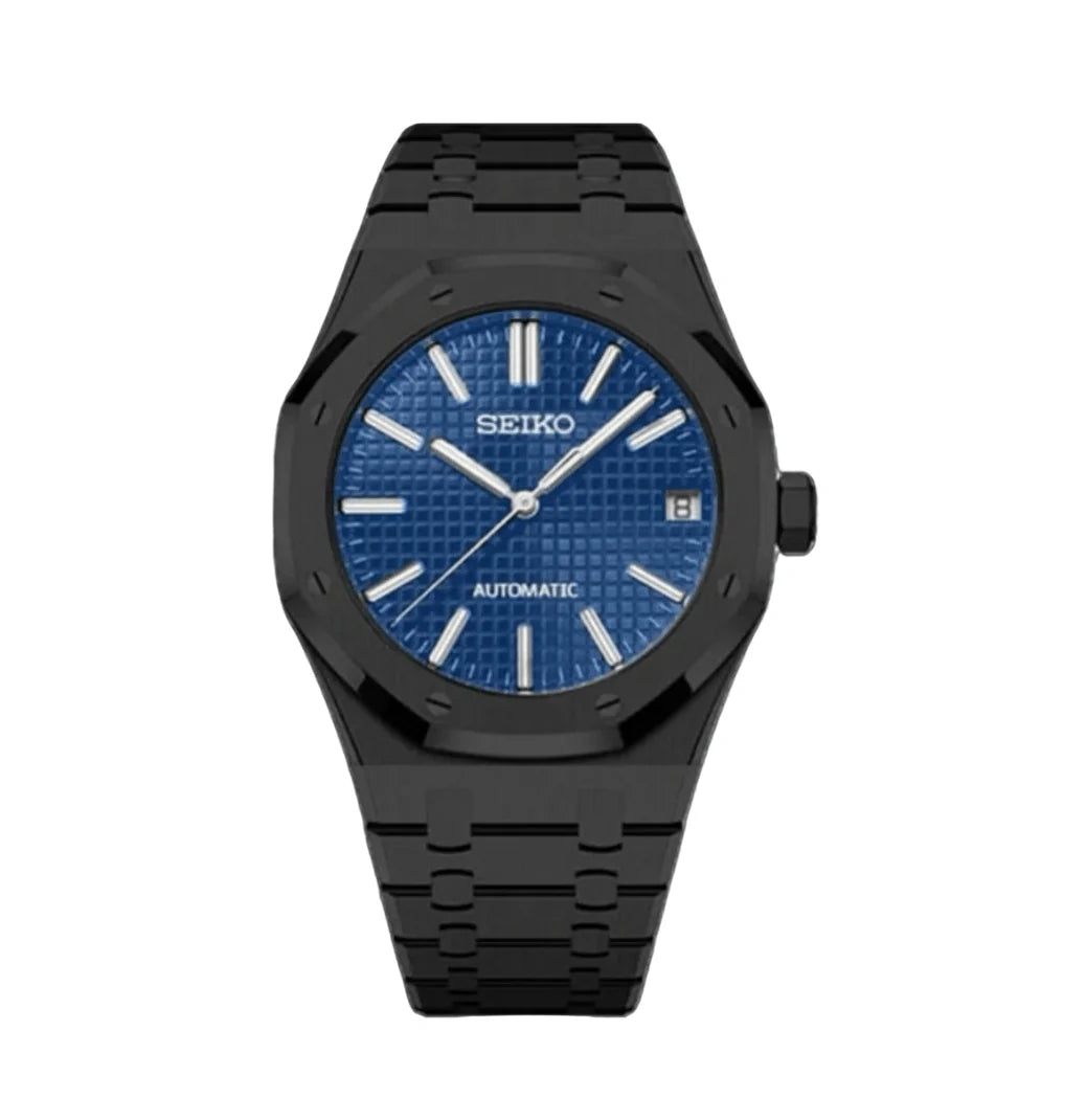 Seiko Royal Oak Mod - Black & Blue