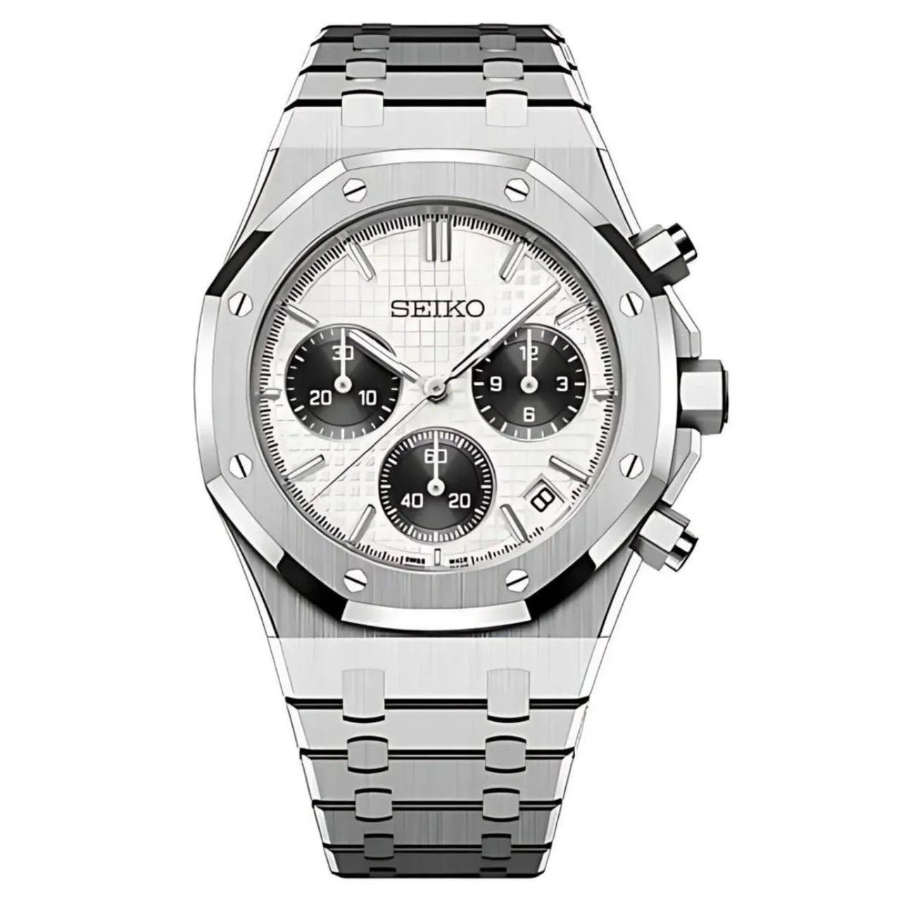 Seiko Royal Oak Mod Chronograph - Panda