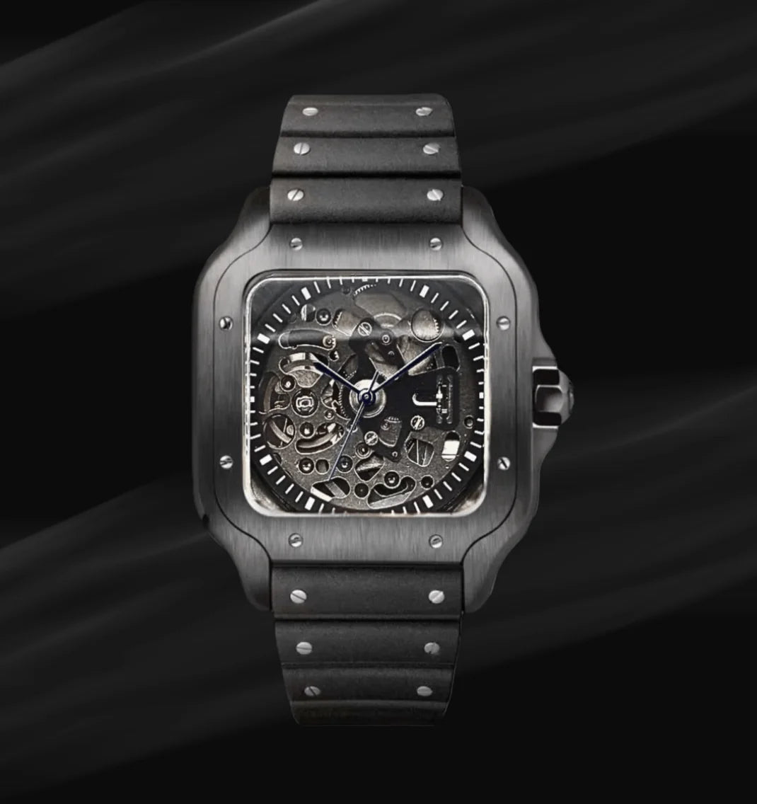 Seiko Santos Mod Skeleton Black