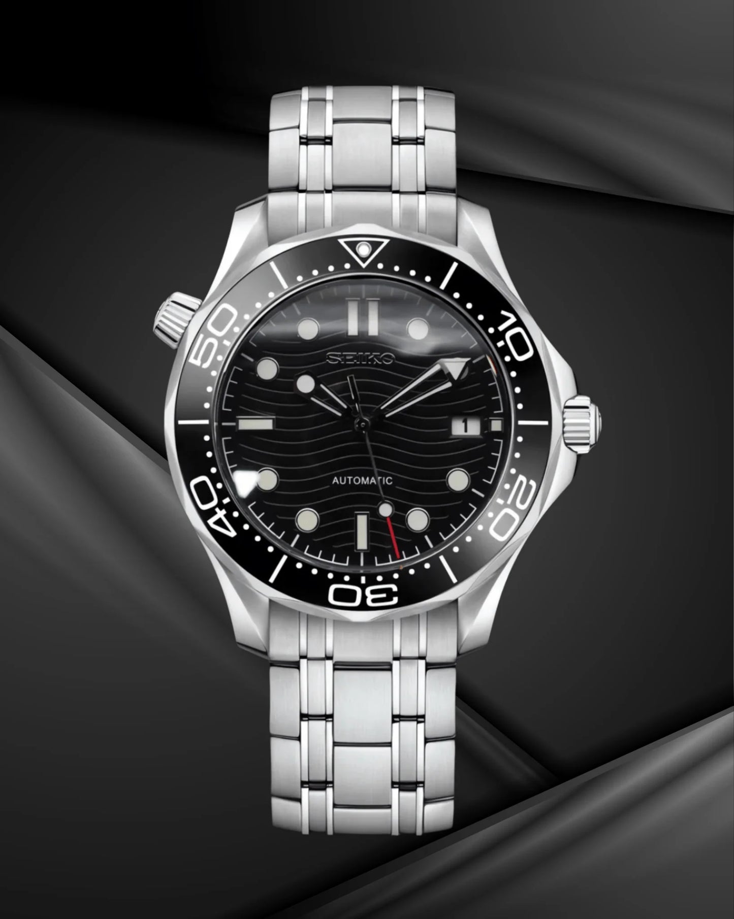 Seiko Seamaster Mod Black