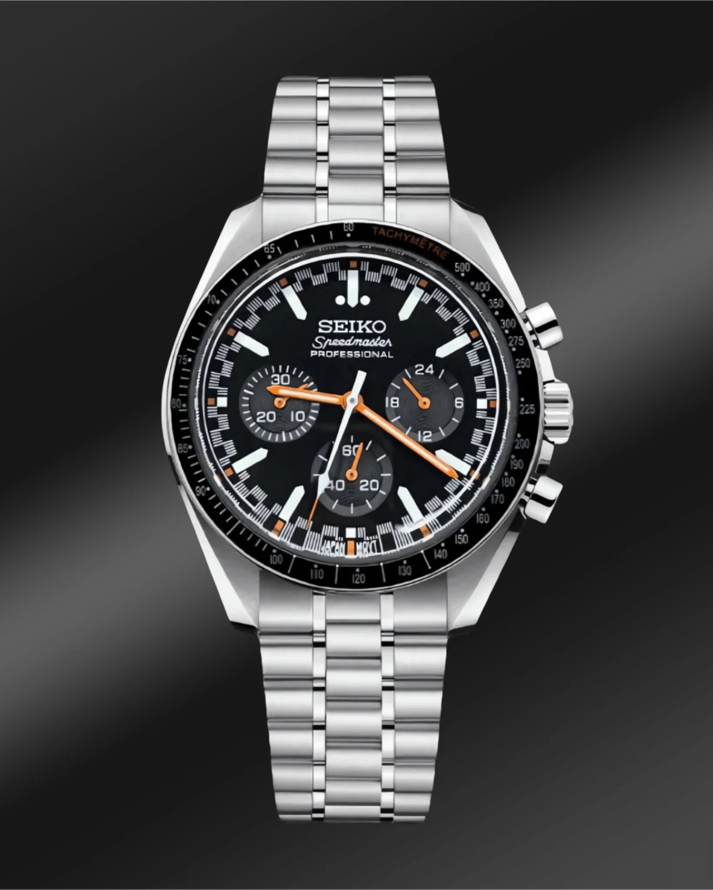 Seiko Speedmaster Mod Black/Orange