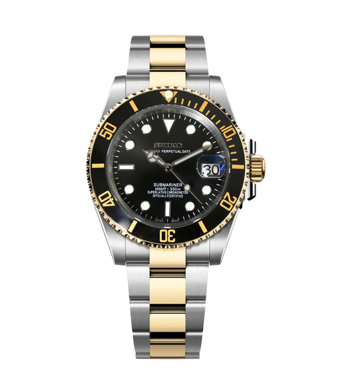 Seiko Submariner Mod Two Tone