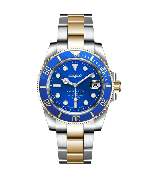 Seiko Submariner Mod - Two Tone Blue