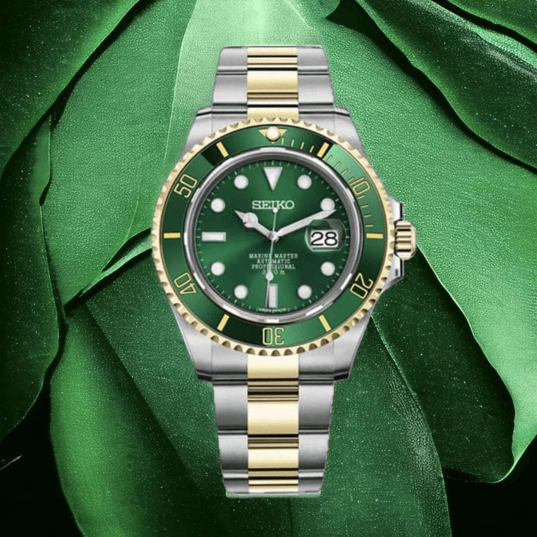 Seiko Submariner Mod Two Tone - Green