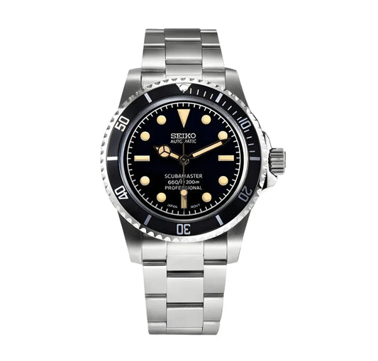 Seiko Submariner Mod Vintage Black