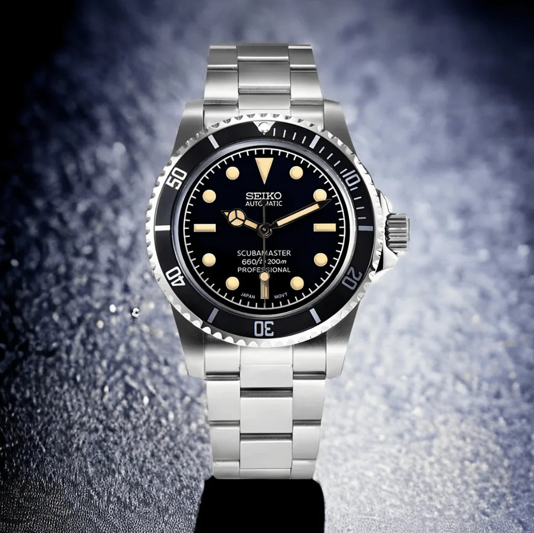 Seiko Submariner Mod Vintage Black