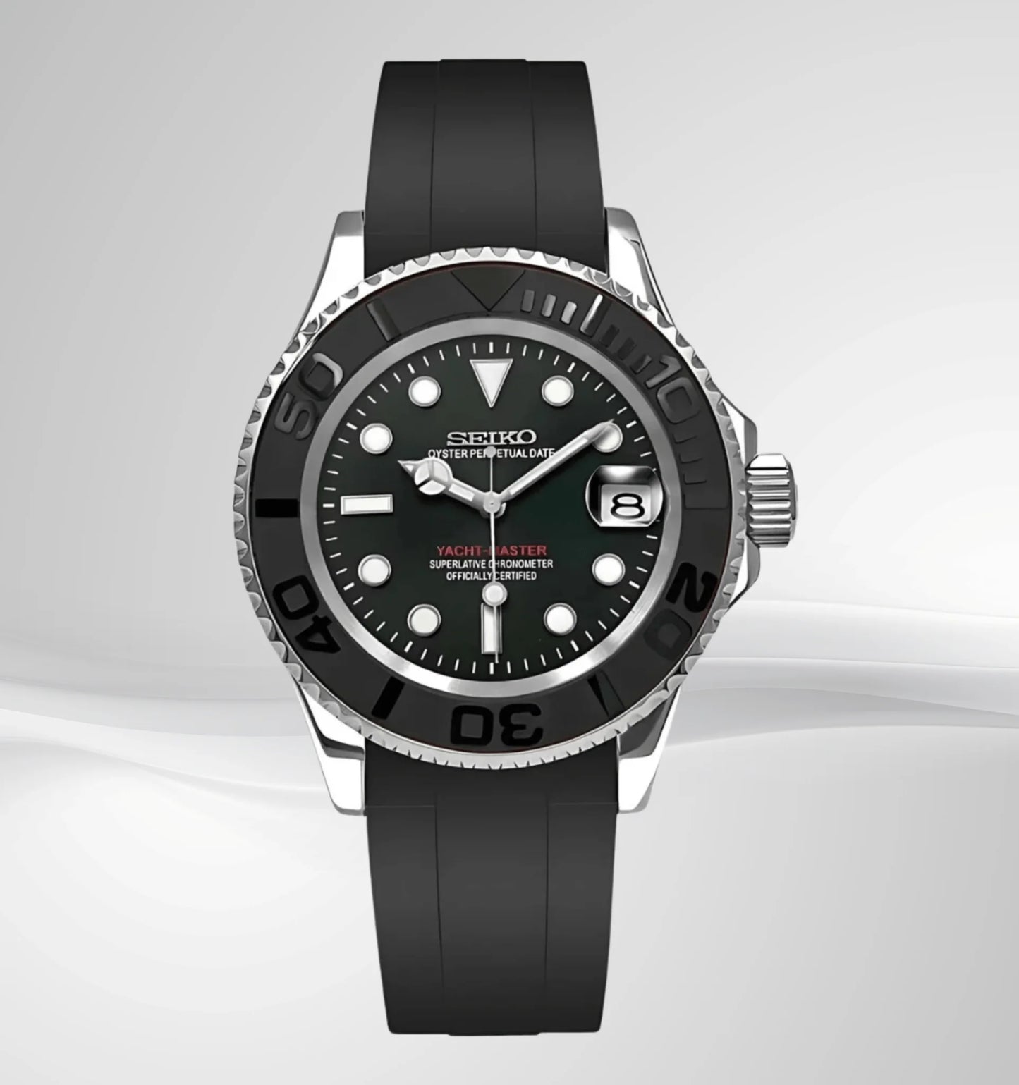 Yachtmaster Black Rubber