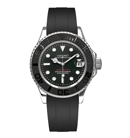 Yachtmaster Black Rubber